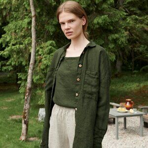 Linen Fox Vika Waffle Shirt (xs)